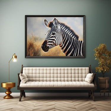 Zebra Head Oil Painting